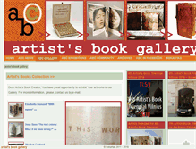 Tablet Screenshot of gallery.artistsbook.lt
